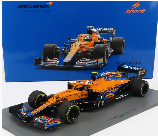 Lando Norris #4 McLaren MCL35 GP Abu Dhabi 2021 Spark 1/18