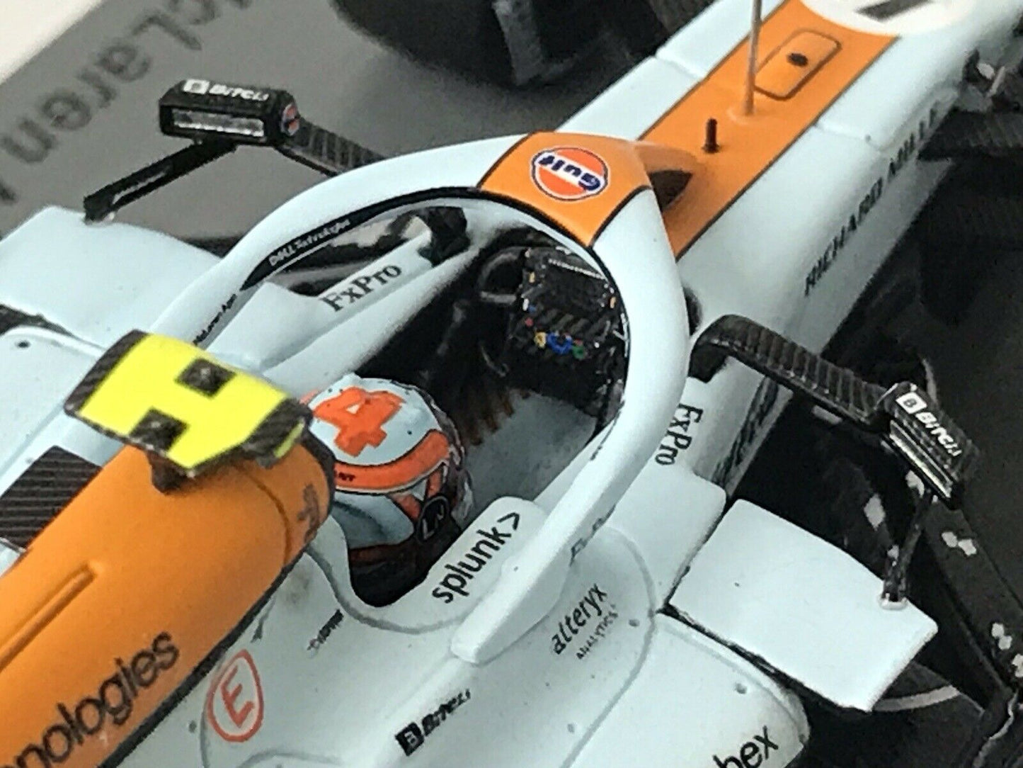 Lando Norris #4 Gulf McLaren Mercedes MCL35M Monaco GP 2021 Spark 1/43