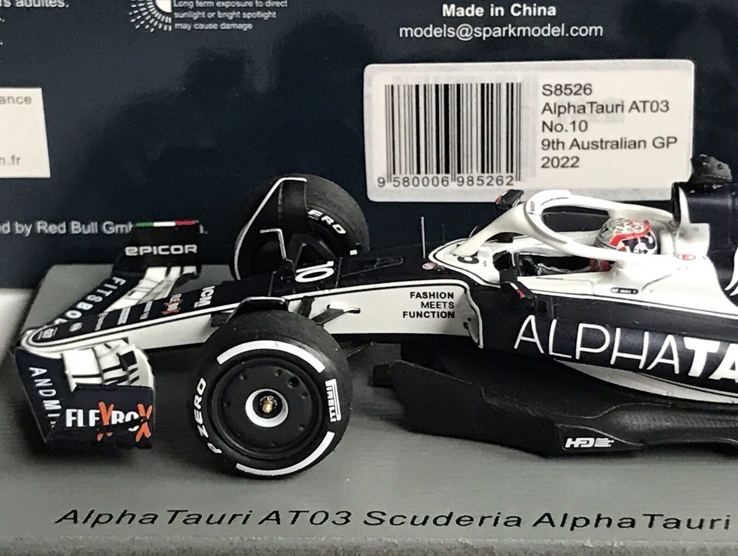 Pierre Gasly #10 Alpha Tauri AT03 Gp Australia 2022 Spark 1/43