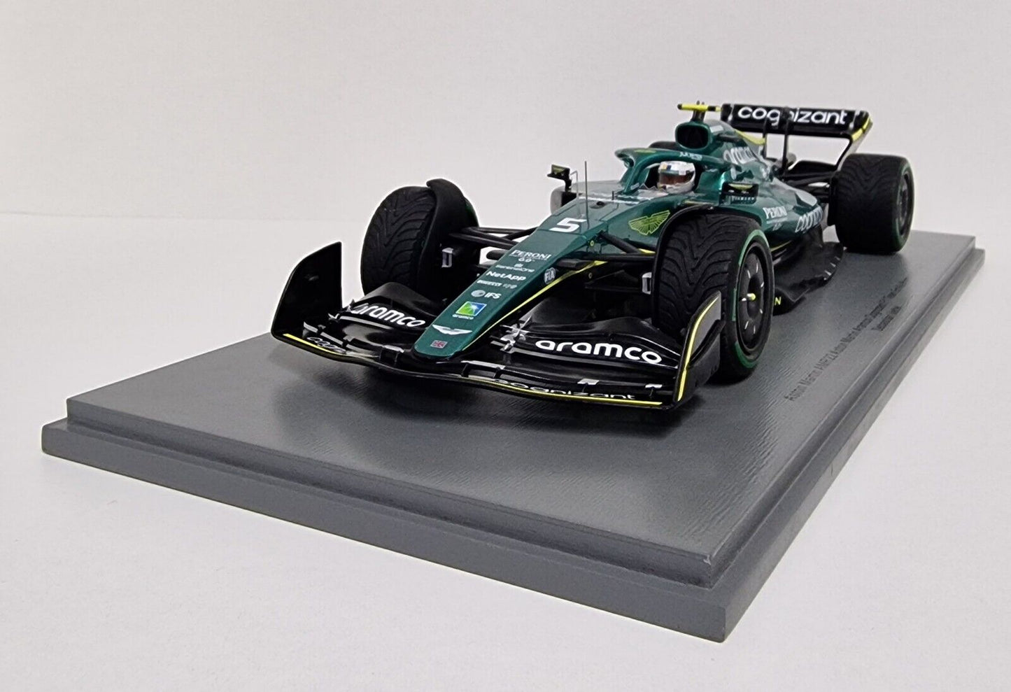 S. Vettel #5 Aston Martin AMR22 GP Emilia Romagna 2022 Spark 1/18