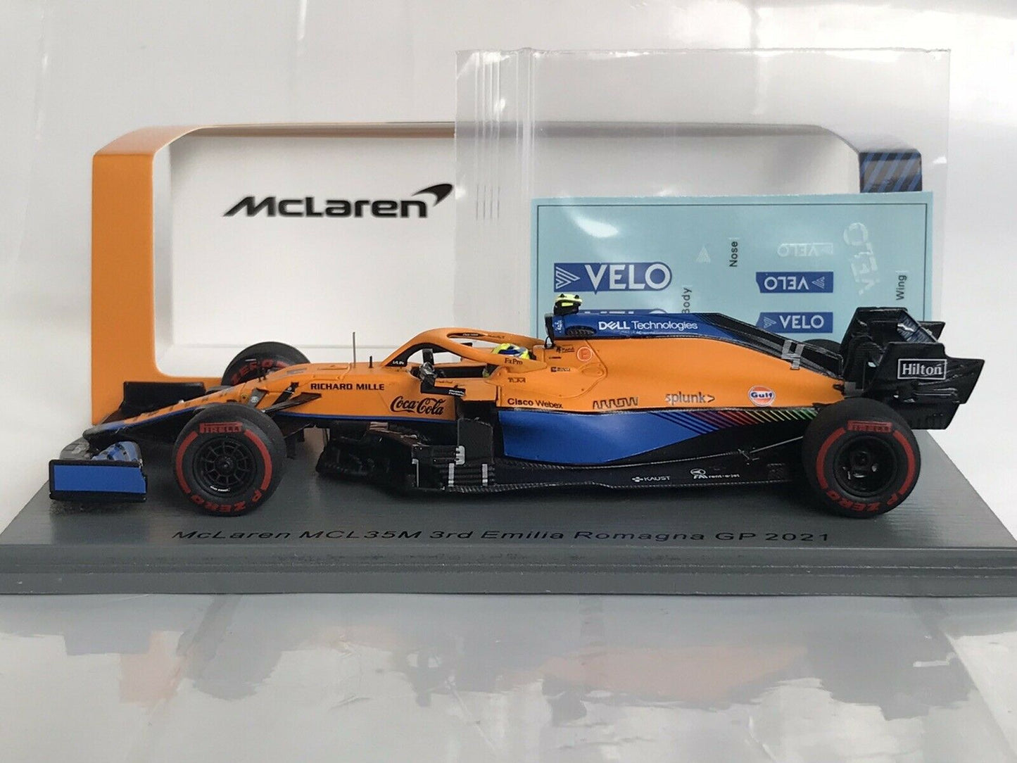 Lando Norris #4 McLaren MCL35M 3rd Imola GP Italy Spark 2021 1/43