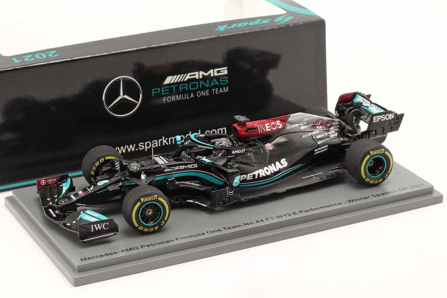 Lewis Hamilton Mercedes-AMG F1 W12 #44 ganador Español GP 2021 Spark 1/43