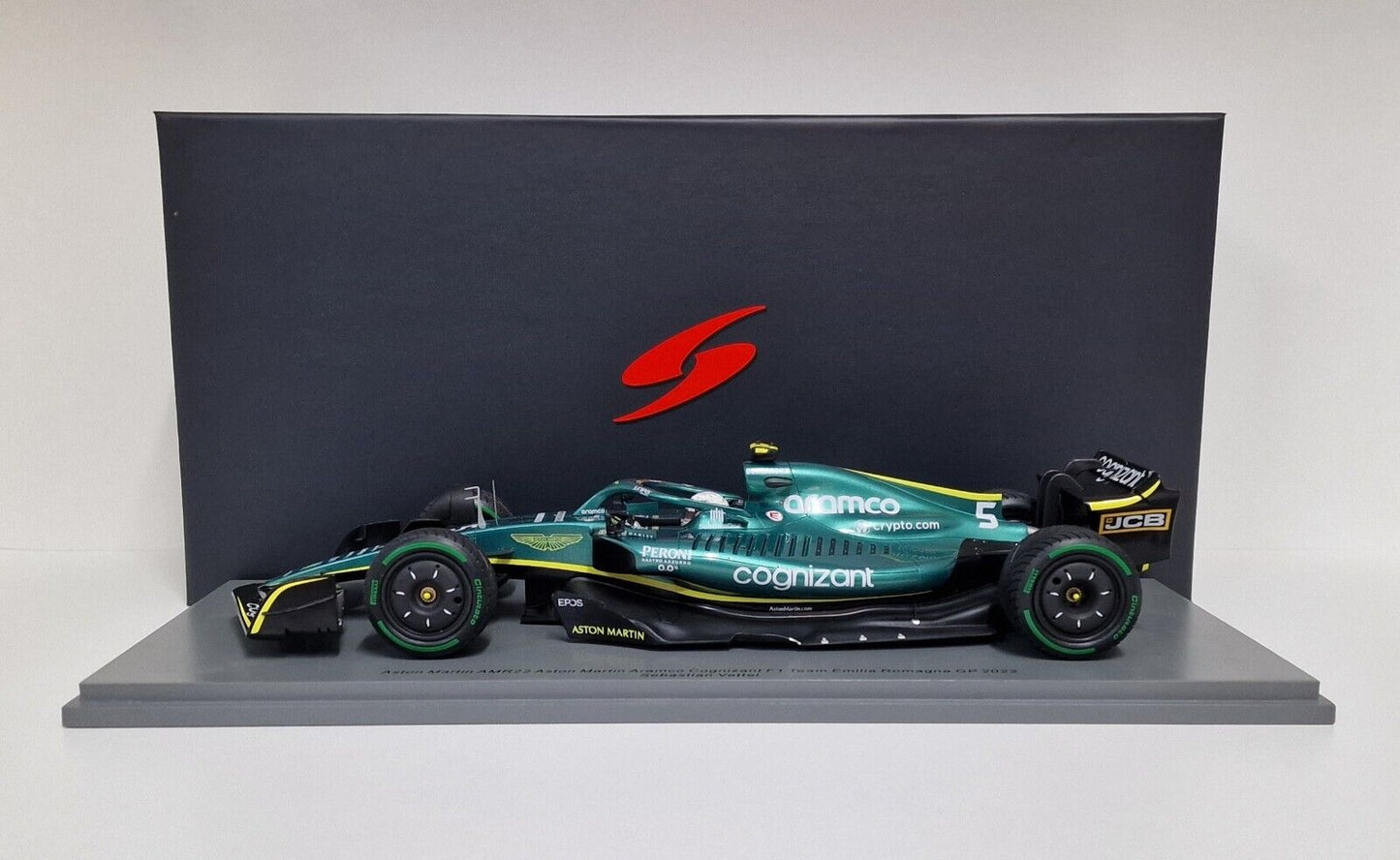 S. Vettel #5 Aston Martin AMR22 GP Emilia Romagna 2022 Spark 1/18