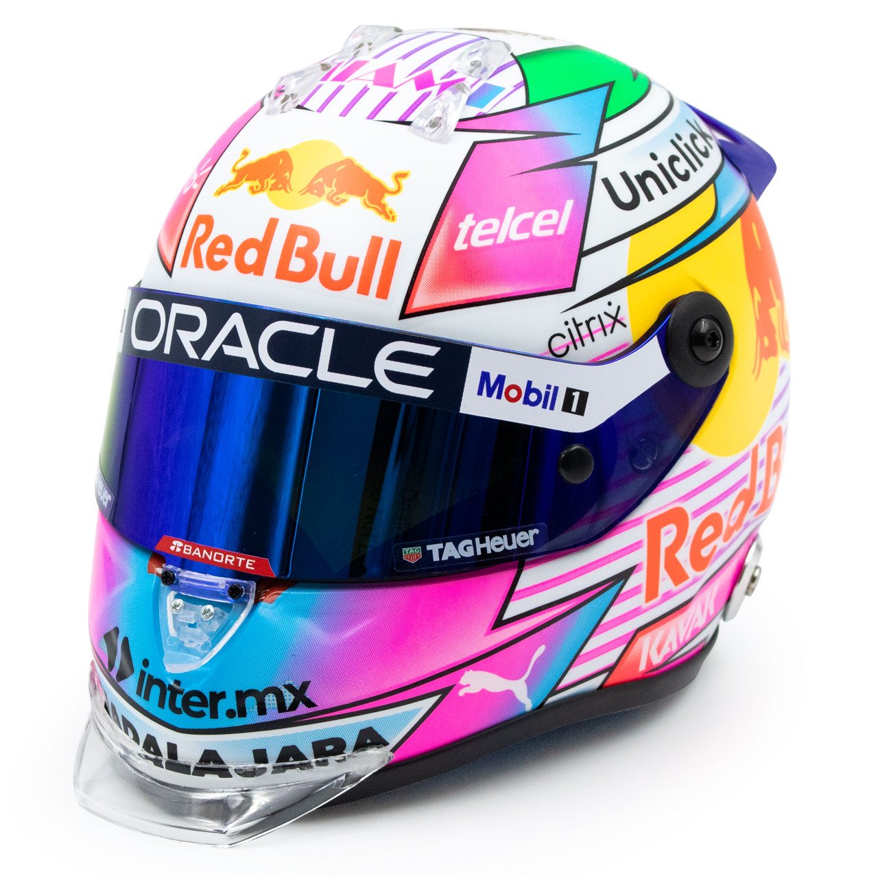 Sergio Perez #11 Minicasco Red Bull Gp Miami 2022 Schuberth 1/2