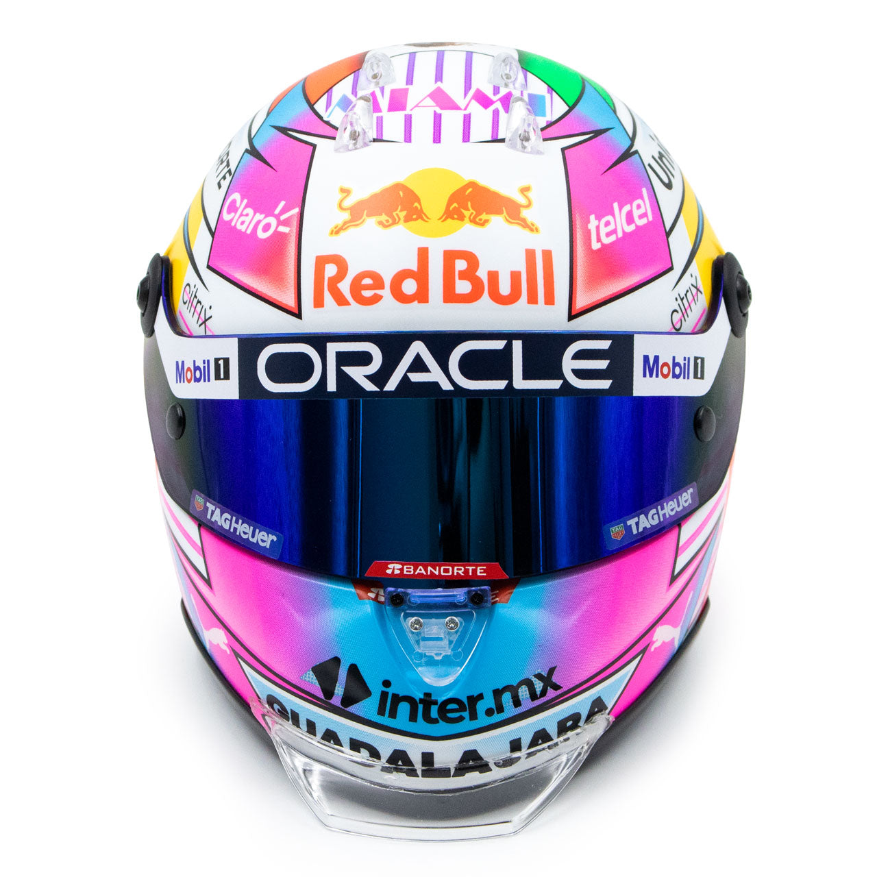 Sergio Perez #11 Minicasco Red Bull Gp Miami 2022 Schuberth 1/2