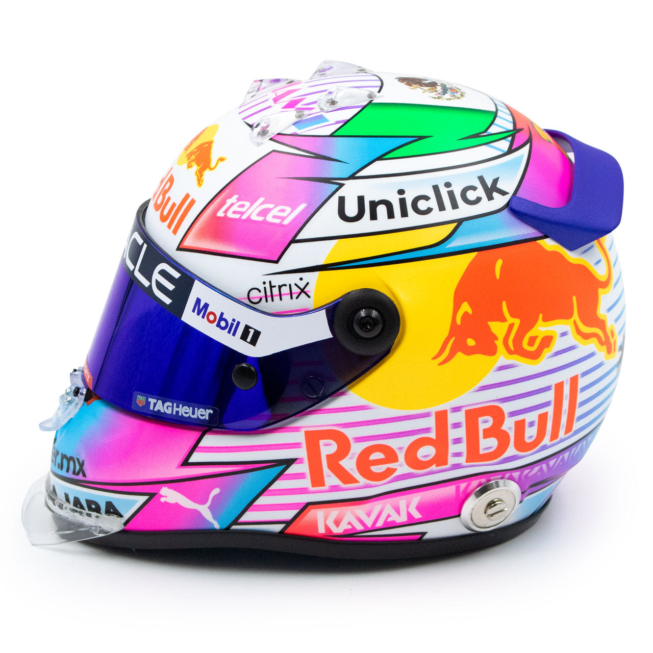 Sergio Perez #11 Minicasco Red Bull Gp Miami 2022 Schuberth 1/2