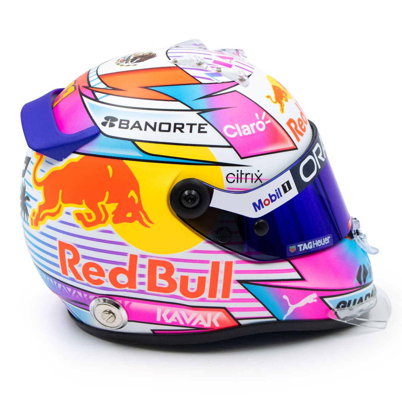 Sergio Perez #11 Minicasco Red Bull Gp Miami 2022 Schuberth 1/2