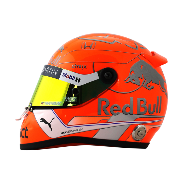 Max Verstappen #33 GP Belgica 2019 Mini casco Schubert 1/2