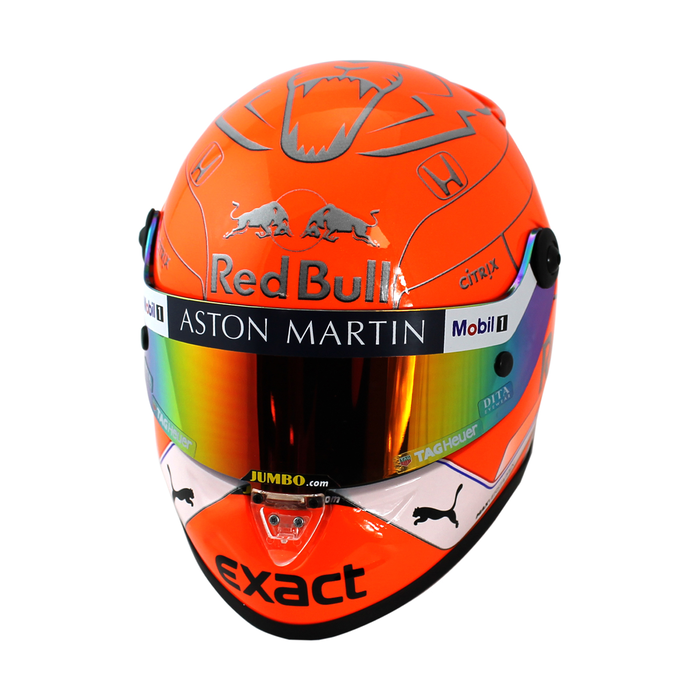 Max Verstappen #33 GP Belgica 2019 Mini casco Schubert 1/2