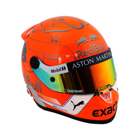 Max Verstappen #33 GP Belgica 2019 Mini casco Schubert 1/2
