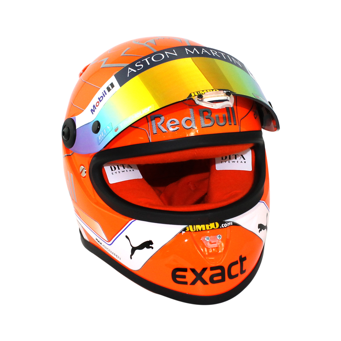 Max Verstappen #33 GP Belgica 2019 Mini casco Schubert 1/2