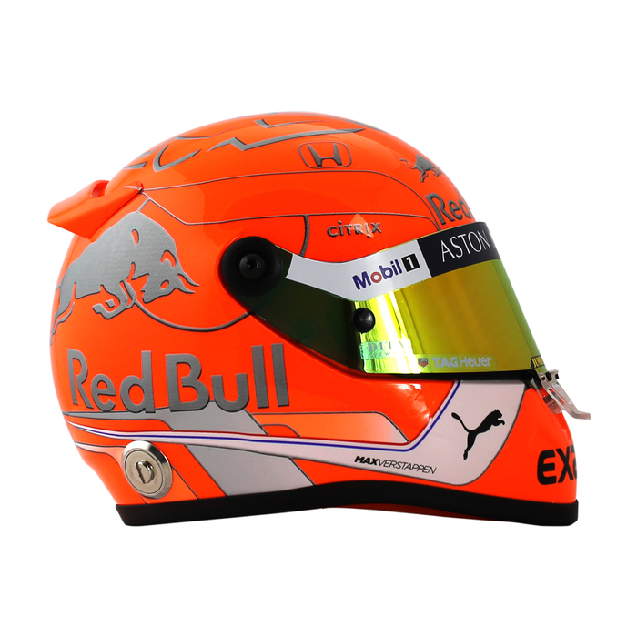 Max Verstappen #33 GP Belgica 2019 Mini casco Schubert 1/2