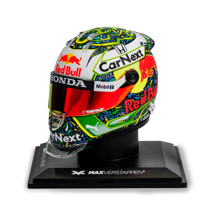 Max Verstappen Minicasco GP Brasil 2021 Schuberth 1/4